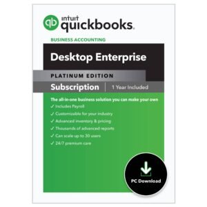 QuickBooks Enterprise Platinum 2024 Accounting Software - PC Download + CD - Image 1
